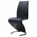 Global Furniture Usa D9002DC-BL M Dining Chair- Black Pu D9002DC-BL (M)